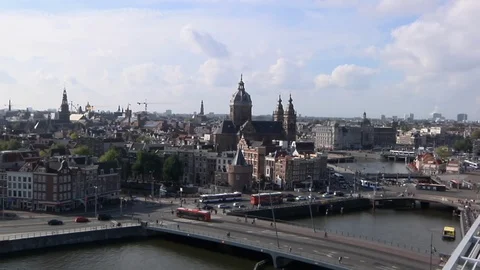 Amsterdam Skyline Stock Footage 109188554