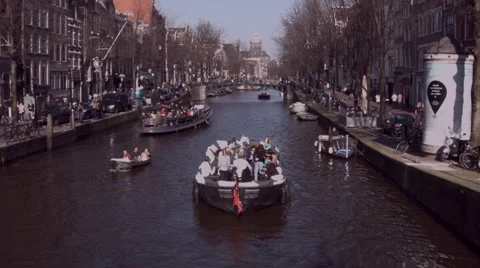 Amsterdam in spring Video stock 47594656