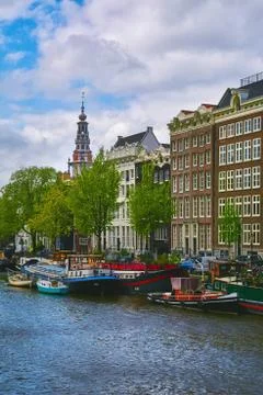 Amsterdam in the Spring Stock Photos