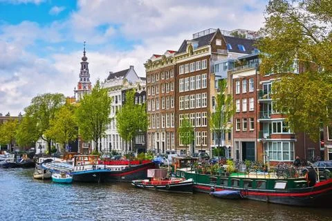 Amsterdam in the Spring Stock Photos
