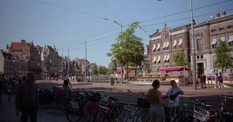 Amsterdam street 库存影片 244394924