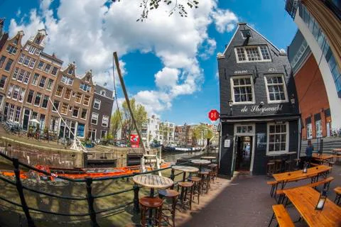Amsterdam streets. Stock Photos