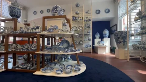 Amsterdam Style Tableware In The Store Stock Footage 202201165