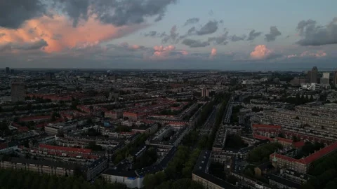 Amsterdam by sunset Video stock 252967938