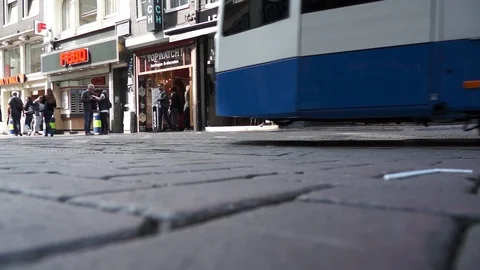 Amsterdam Tram Stock Footage 119413969