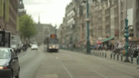 Amsterdam Tram - Train Stock Footage 21627749