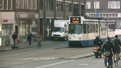 Amsterdam transport Stock Footage 852133