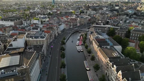Amsterdam's canal Video stock 252967949