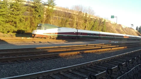 AmTrack Roll By Stock Footage 36144135