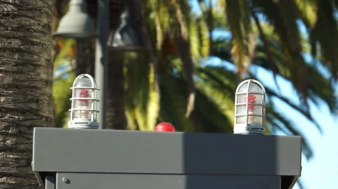 Amtrak Blinking Utility Light Stockbeeldmateriaal 36002506