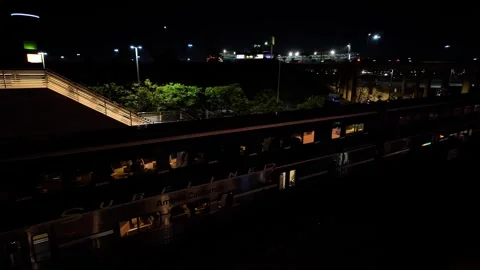 Amtrak Pacific Surfliner at ARTIC Station Stock Footage 334580910