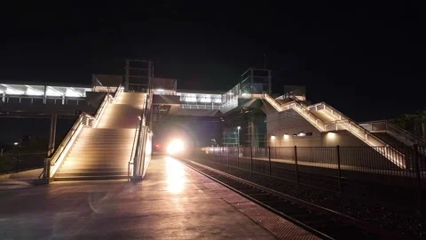 Amtrak Pacific Surfliner at ARTIC Station Stock Footage 334580919