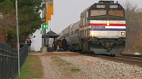 Amtrak Station Stock Footage