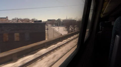 Amtrak Train. Baltimore, pov, fast 動画素材 50669950