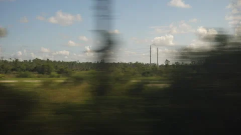 Amtrak Train Heading Toward Sebring, Florida Stock Footage 284776342