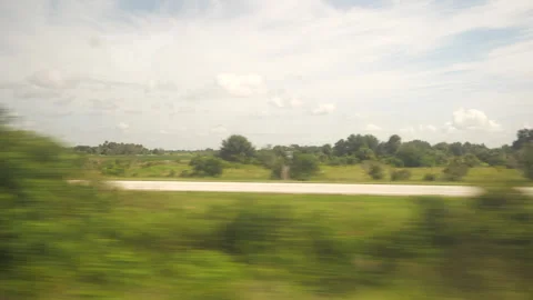 Amtrak Train Heading Toward Sebring, Florida Stock Footage 284776711