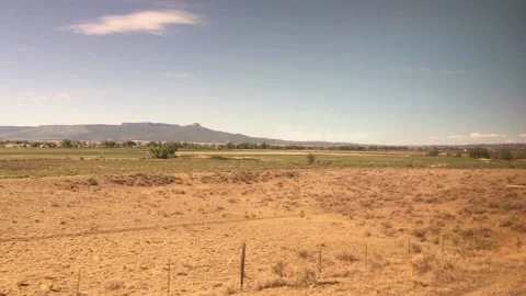 Amtrak train ride from train window Stock Footage 234649195