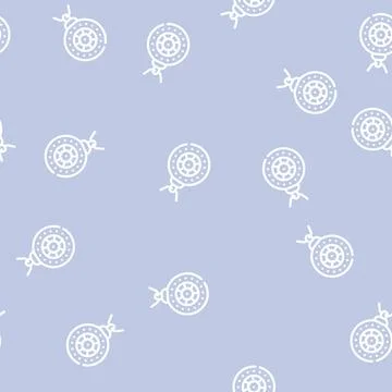 Amulet accessory line vector seamless pattern flat Stock Illustration