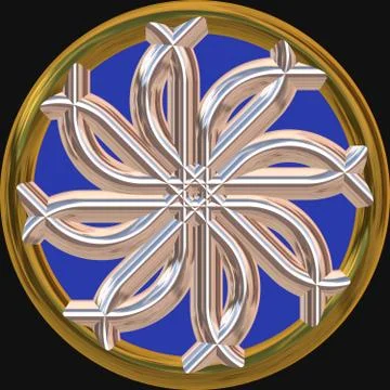 Amulet generated texture Stock Illustration