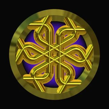 Amulet generated texture Stock Illustration