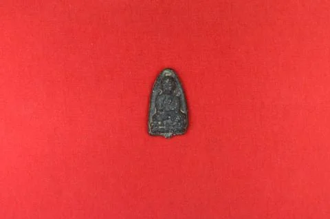 Amulet on the red carpet Stock Photos