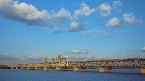 Amur Bridge 2 Stock Footage 119580469
