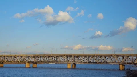 Amur Bridge 6 Stock Footage 119580783