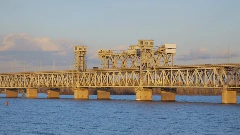 Amur Bridge 7 Stock Footage 119580868