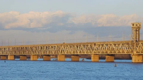 Amur Bridge 8 Stock Footage 119580949