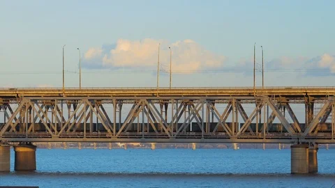 Amur Bridge 9 Stock Footage 119580938