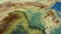 Amur - Russia, extruded. Bumps shaded 4k or 4k+ Resolution