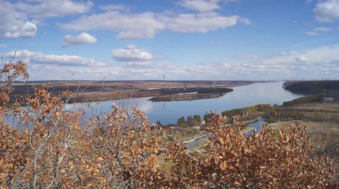 Amur skyline panoramic view 02 Stock Footage 30705903