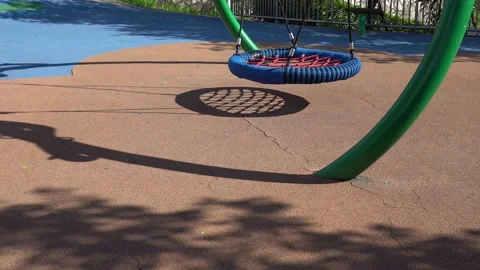 Amusement equipments in the park. Stock Footage 167952809
