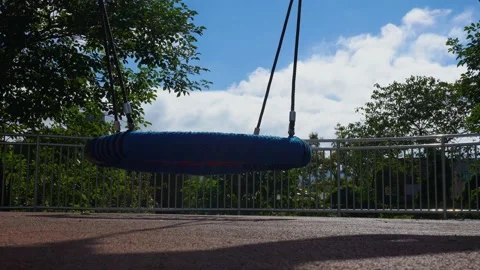 Amusement equipments in the park. Stock Footage 167953880