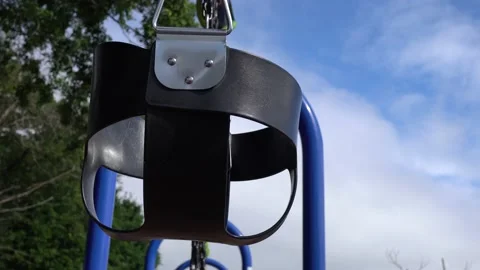 Amusement equipments in the park. Video stock 167955876