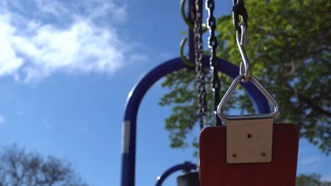 Amusement equipments in the park. Stock Footage 167956513