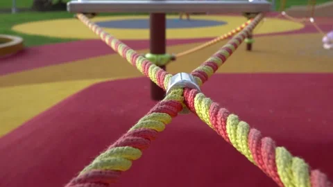Amusement equipments in the park. Stock Footage 196176992