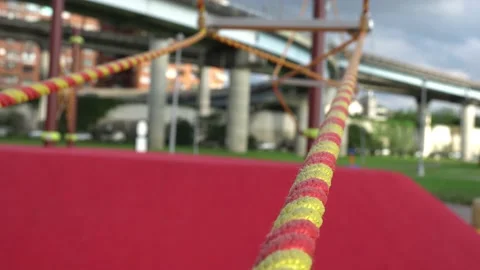Amusement equipments in the park. Stock Footage 196177206