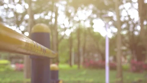 Amusement equipments in the park. Stock-Footage 196562051