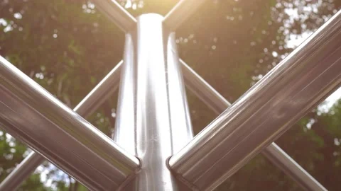 Amusement equipments in the park. Stock Footage 196562486