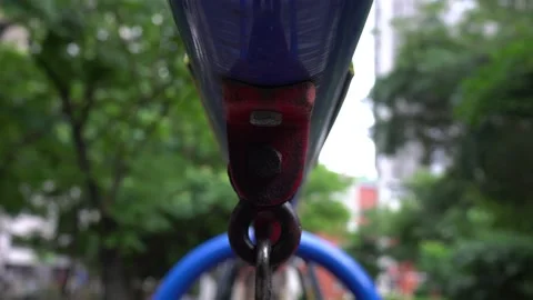 Amusement equipments in the park. Video stock 196565629