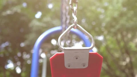 Amusement equipments in the park. Stock Footage 196565856