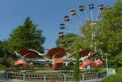 Amusement park 01 Stock Footage 611433
