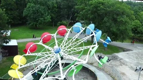 Amusement park 4 스톡 동영상 155809229