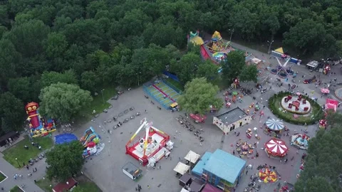 Amusement park 5 스톡 동영상 155809546