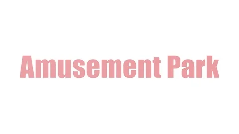 Amusement Park Animated Word Cloud On White Background 스톡 동영상 107216078