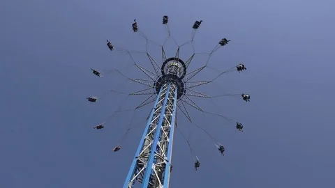 Amusement park carousel Stock Footage 82414153