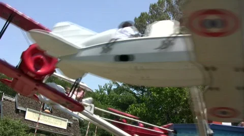 Amusement Park Stock Footage