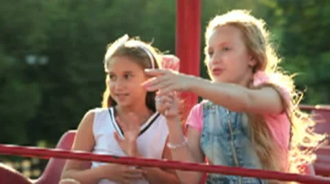 Amusement Park Stock Footage