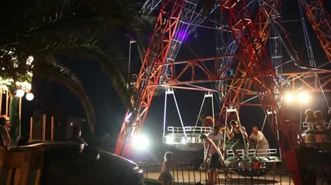 Amusement park Stock Footage 11890167